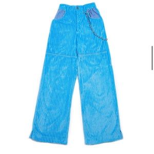 Somewhere Nowhere blue corduroy pant